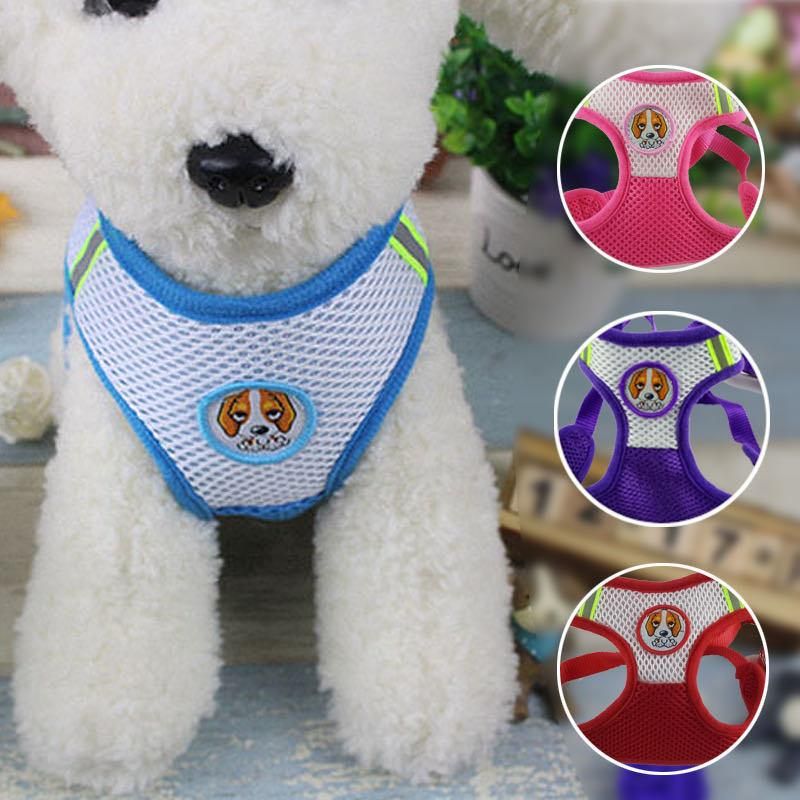 Mesh Small Dog Harness and Leash Set Puppy Cat Vest Harness