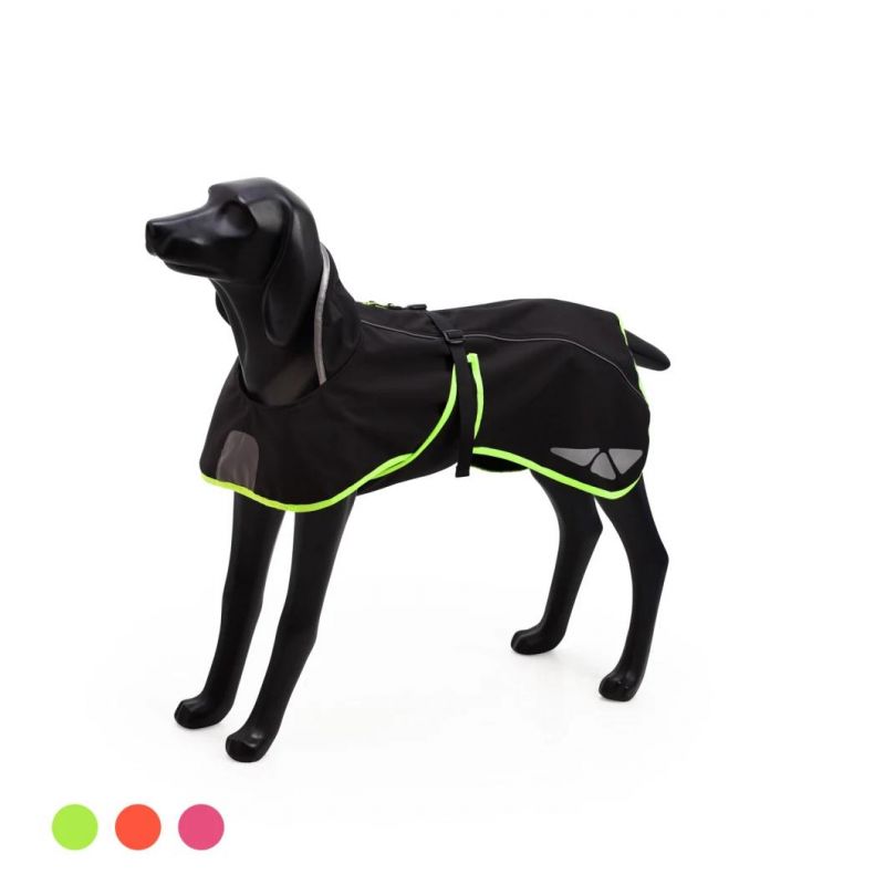 Waterproof PU Wholesale Pet Apparel Clothes Dog Fleece Coat Pet Product with Three Colors