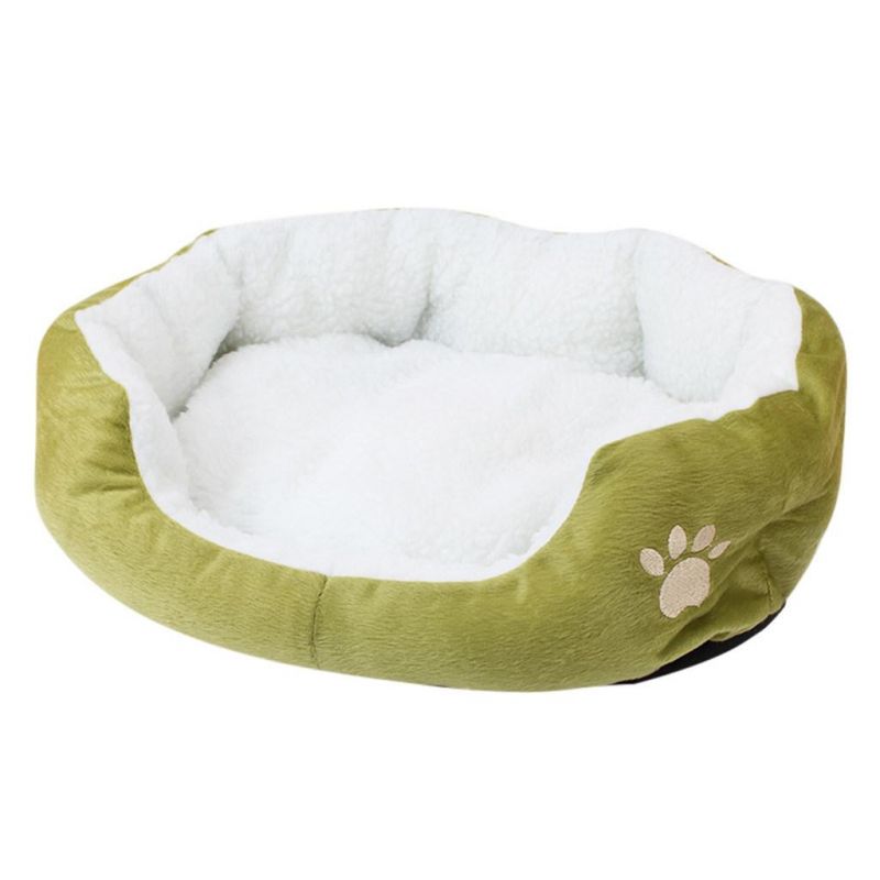 Pet Dog Cat Fleece Warm Bed House Plush Cozy Nest Mat Pad Portable Sleeping Bed