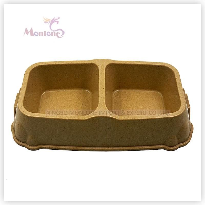 237g Cat/Dog Feeders, Round Bamboo Pet Bowls