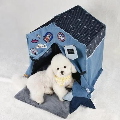 Luxury Indoor Cat House Bed for Small Puppy Dog