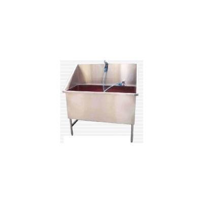 Pet Bath Sinks Stainless Steel Pet Pedal Bath Sink with Hair Drier Machine and Movable Door Pet Grooming Bath Sinks