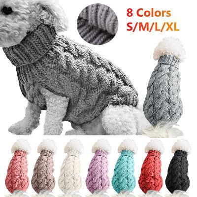 Multi-Colors Warm Soft Winter Sweater Pet Dog Clothes, Customized Classic Knitwear Winter Jumper Pet Knitted Dog Sweater