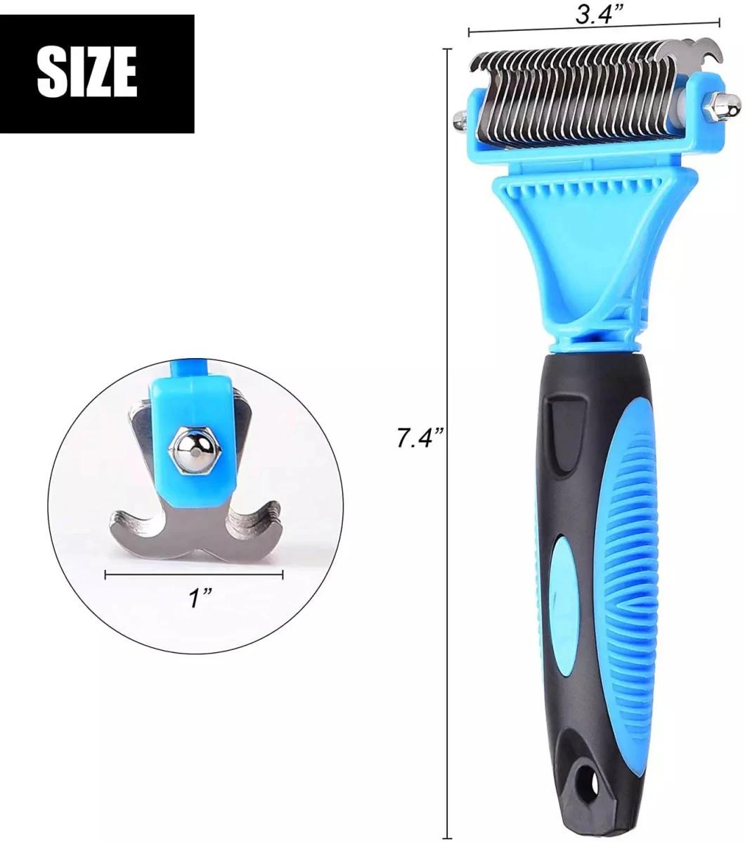 Dog and Cat Brush Pet Grooming Brush for Shedding, for Small, Medium & Large Deshedding Tool, Mats and Tangles Removing for Long & Short Haired Pets