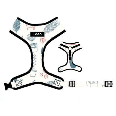 OEM Pattern Logo Collar Leash Poop Bag Collar a Set Dog Harness