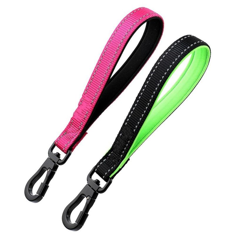 10 Inch Custom Design Reflective Nylon Luxury Heavy Duty Traffic Short Dog Leash