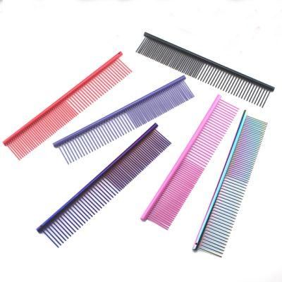 Custom Durable Nit Removal Multiple Colors Pet Grooming Teeth Comb