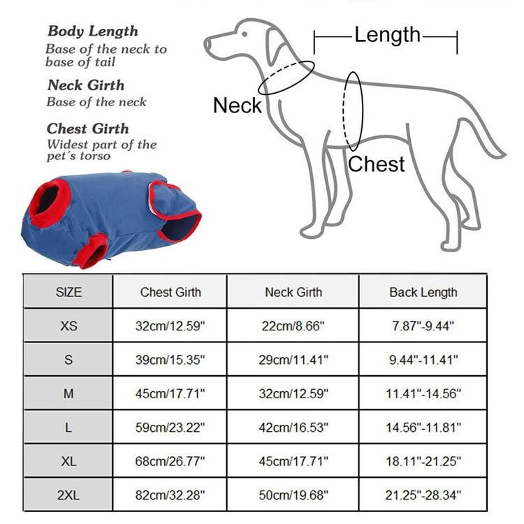 Recovery Suit for Dogs Cats After Surgery Soft Fabric Onesie Recovery Shirt Anti-Licking Pet Surgical Recovery Snuggly Suit