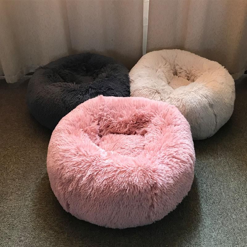 Dog Soft Warm Sleeping Plush Cushion Cat Supplies Pet Beds Sofa