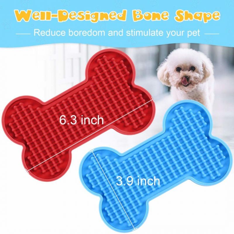 Mat for Pet Dogs Cats Slow Food Bowls Silicone Dog Lick Pad