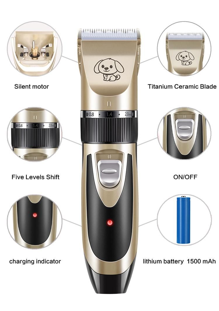 Dog Shaver Clippers Cat Hair Brush Set Electric Quiet Dog Pet Hair Clipper Dog Hair Trimmer