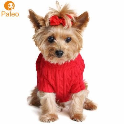 Wholesale Combed Cotton Luxury Yarn Knit Pet Clothes for Dog