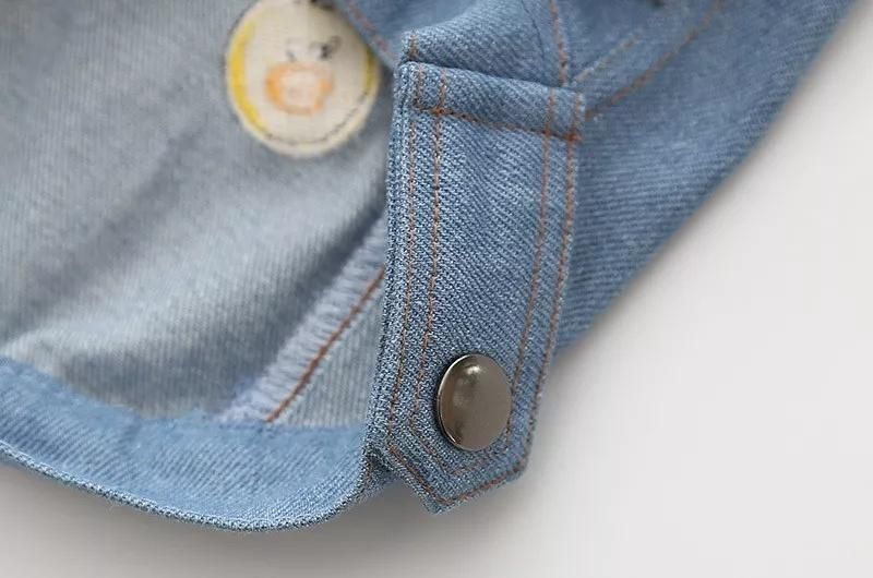 Summer New Casual Pet Dog T-Shirt Clothing Wash Denim T-Shirt Embroidery Dog Clothing Wholesal