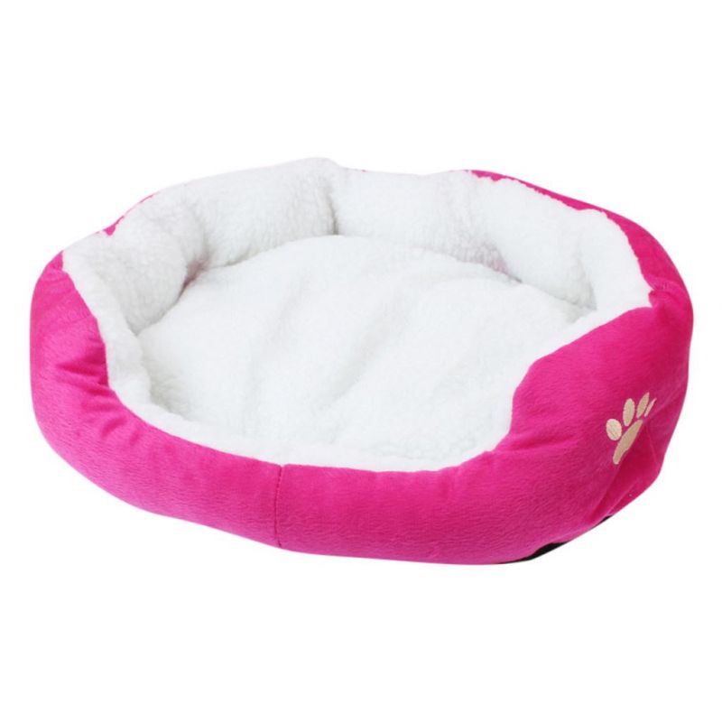 Pet Dog Cat Fleece Warm Bed House Plush Cozy Nest Mat Pad Portable Sleeping Bed