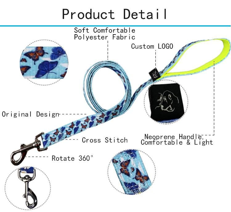 Manufacturer Self-Design Pet Dog Leash Harness Thoracic Dorsal Rope Collars Sets