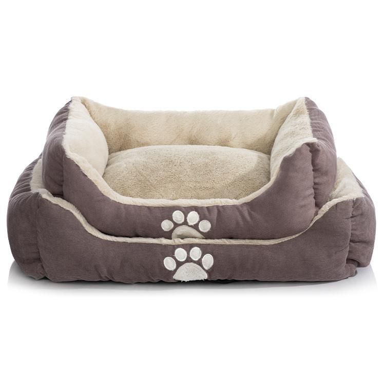 Rectangle Pet Sofa Cushion Bed Cat Winter Mat Kitten Nest Washable Pubby Kennel Warm Mattress Dog Sleeping Bed