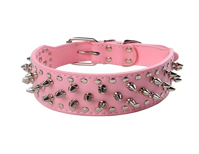 PU Leather Dog Collar with Spikes