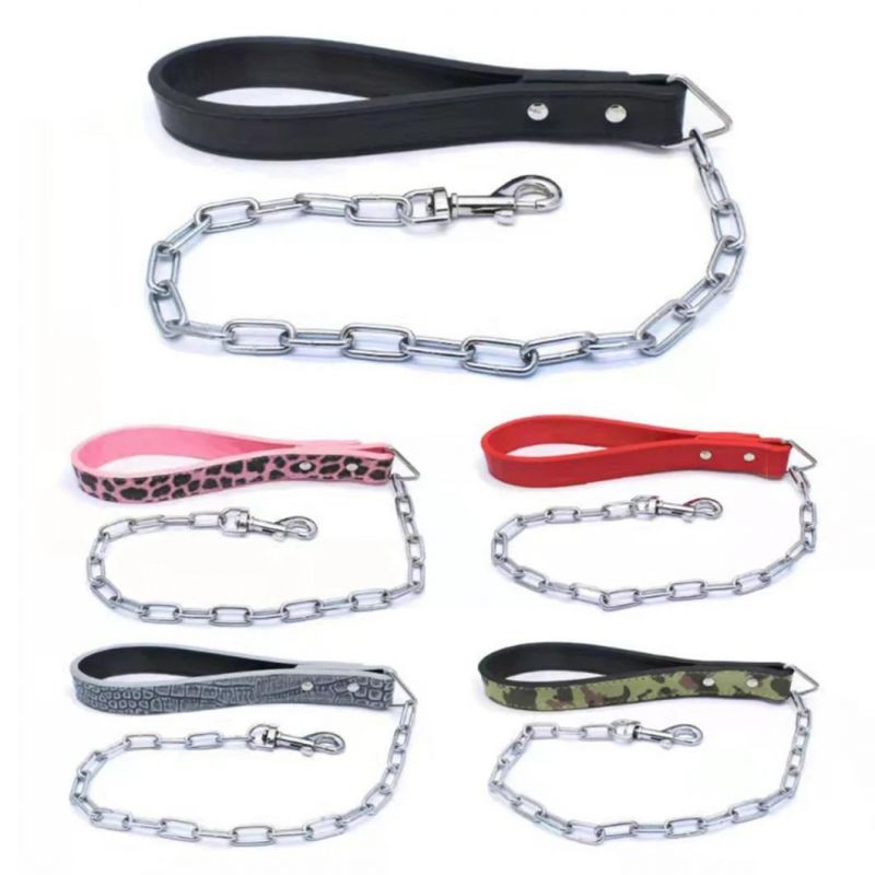 PU Dog Collar Popular Spiked Rivets Studded with Skull Design Pet Collar