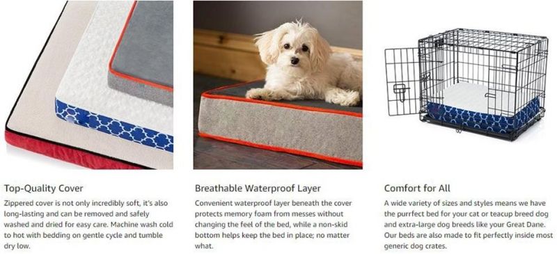 high-Density Memory Foam Dog Bed Joint Reliving Raised Dog Bed