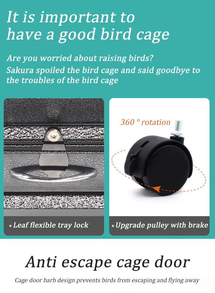 Wholesale Large Stainless Steel Aviary Bird Cage