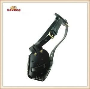 Adjustable Cow Leather Muzzle for Dog and Horse (KC0074)