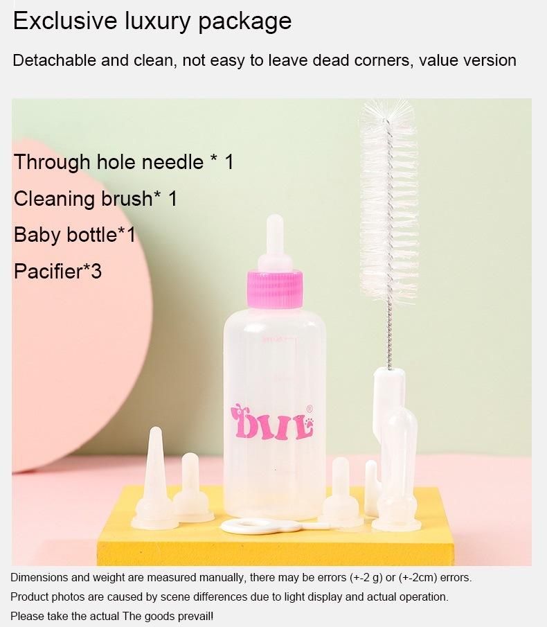60ml Colorful Mini Pet Milk Bottle for Cats Dogs and Puppies Pet Milk Drinking Fountain