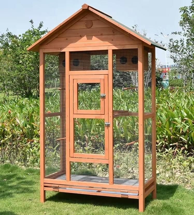 Solid Wood Bird House Birdcage Pigeon Dove Parrot Bird Breeding Cage