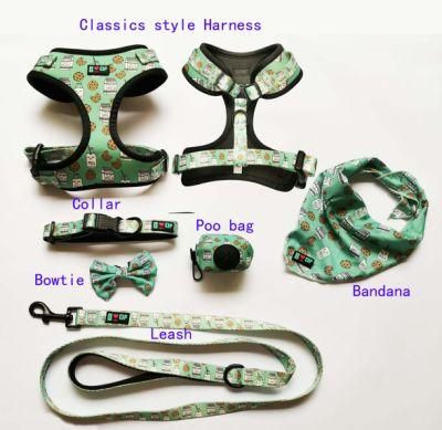 Wholesale Pet Vest Adjustable Reversible Designer Dog Harness Leash Collar Set Dog Harness Manufacture