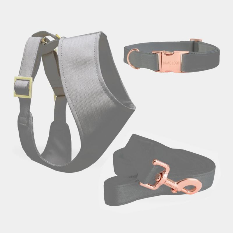 Luxury Nylon Durable Dog Harness with Matching Collar Leash