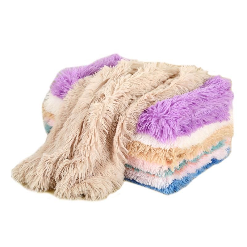 Wholesale Small Medium Large Dogs Cats Fluffy Plush Dog Blanket Pet Sleeping Mat Cushion Mattress Dog Blanket