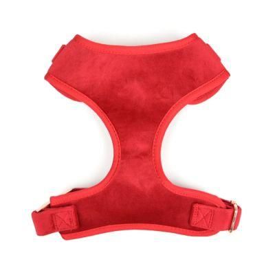 Top Seller Luxurious Pet Dog Harness Customized Velvet Adjustable Dog Harness