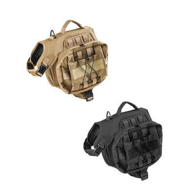 Outdoor Nylon Khaki Breathable Mesh Tactical Dog Harness