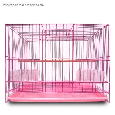 Large Square Metal Travel Parrot Bird Rabbit Pet Animal Carrier Transport Cage