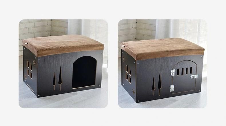 Pet Furniture Pet Cage Wood Plug-in Removable and Washable Four-Season