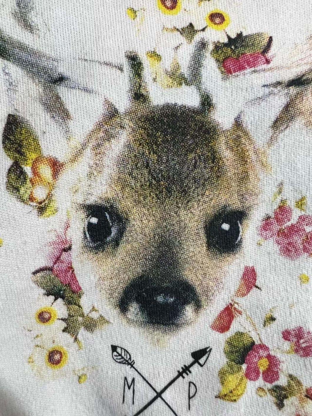 Deer Printed Pet Products Pet Vest Dog Clothing Dog Vest Shirt