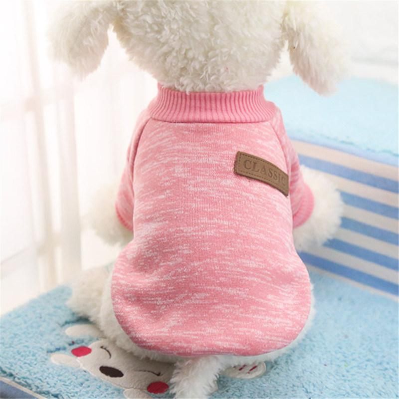 Pet Dog Clothes Soft Warm Clothes Pet Sweater Dogs Clothing Classic Pets Outfit