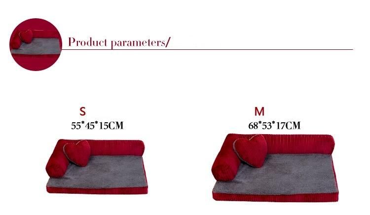 2022 Newest Cozy Removable Washable Pet Product Sofa Dog Bed