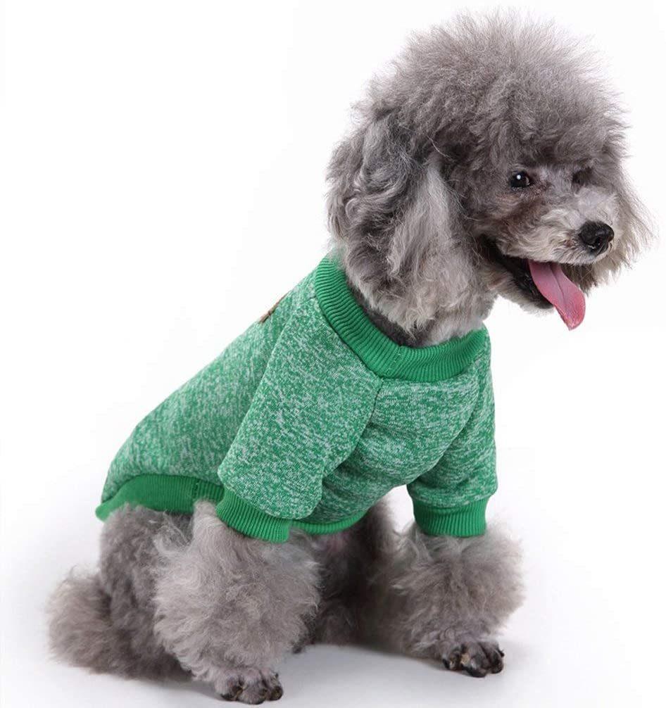 Dog Clothes Soft Pet Apparel Thickening Fleece Shirt Warm Winter Knitwear