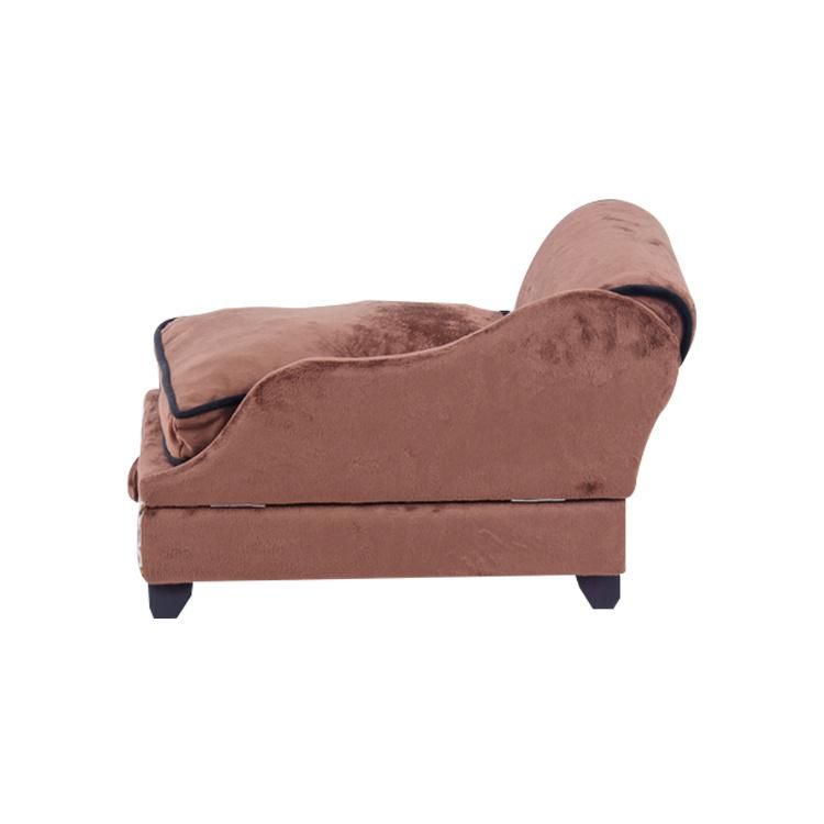 Dog Chaise Lounge Dog with Storage Basement Dog Cat Pet Sofa Bed