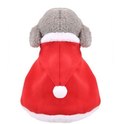for Dogs Cats Amazon, Hot Selling Cloak Coat Cape Cotton Thick Style Adjustable Christmas Dress up Pull Dog Fashion Clothes