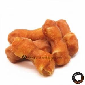 Knotted Bone Cover with Chicken Mud Rawhide Dog Snacks Dog Treats