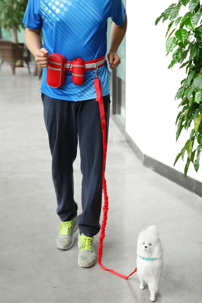 Dog Running Pet Sports Suit Reflective Traction Rope Set Running Traction Training Bag Suit