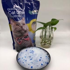 Wholesale White +3% or 5% Blue Irregular 1-8mm Silica Gel Cat Litter