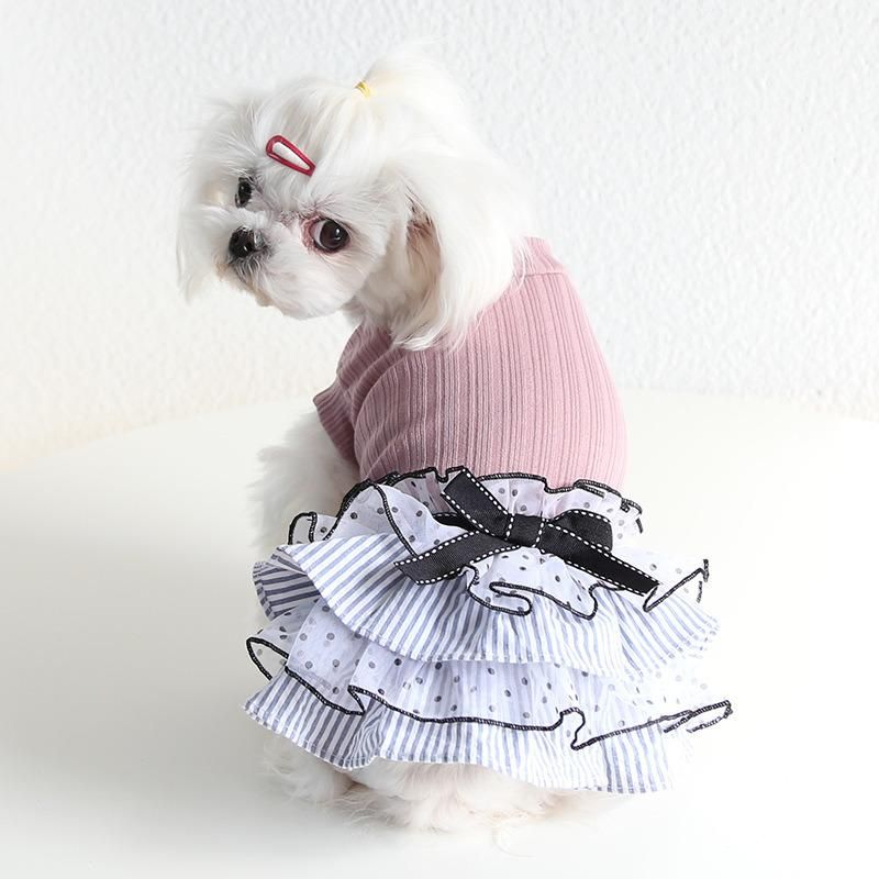 Hot Style New Design Pet Apparel Accessories Summer Luxury Cat Dresses Dogs Pet Clothing Princess Skirt Wholesale