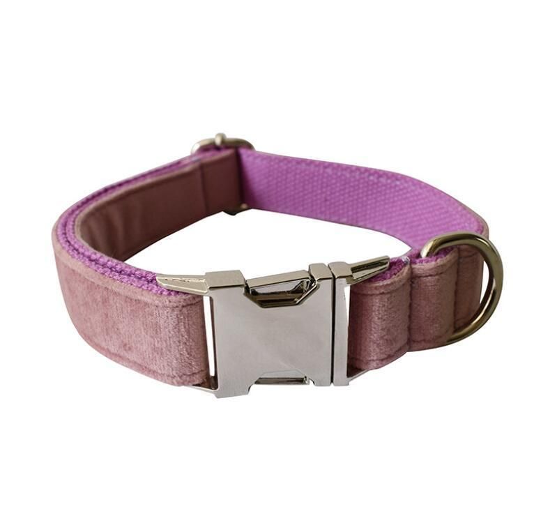 Super Soft and Durable Velvet Dog Collar Leash