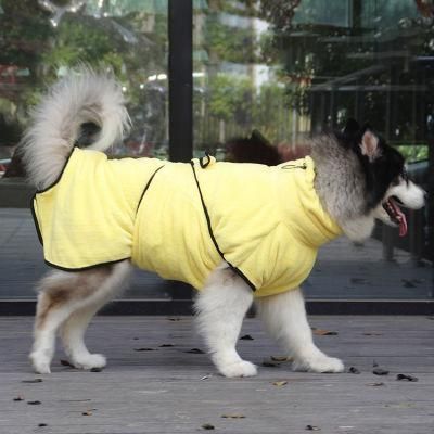 Wholesale Cheap Pet Clothes Soft Fleece Absorbent Towels Dog Bathrobes