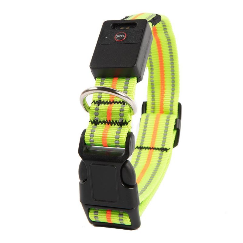 100% Waterproof LED Dog Collar USB Rechargeable Light Glowing Collars