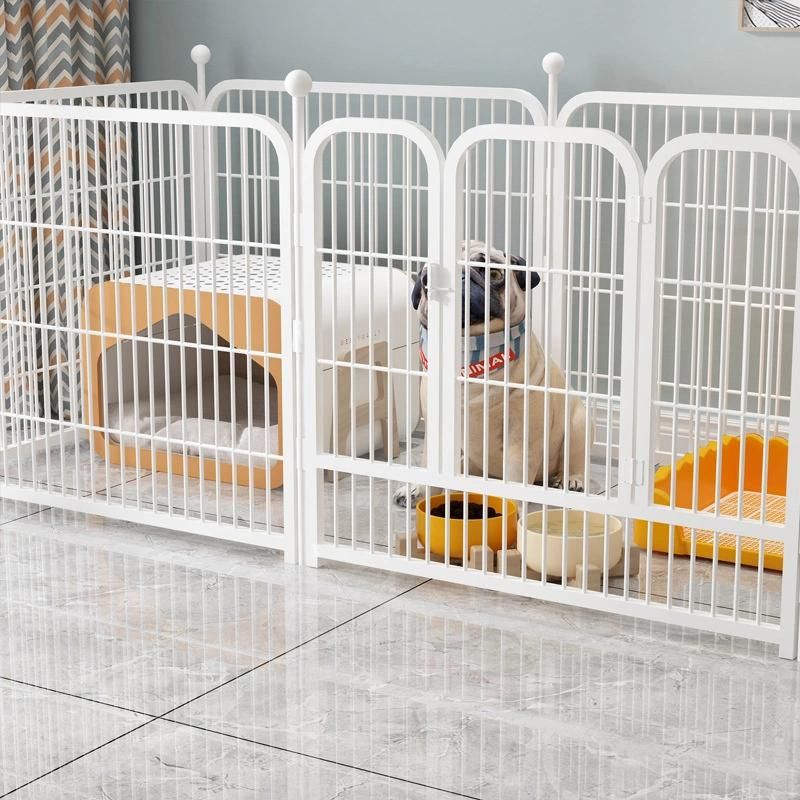 Factory Foldable OEM ODM Metal Fence 6 Panels Indoor Outdoor Pet Dog Playpen