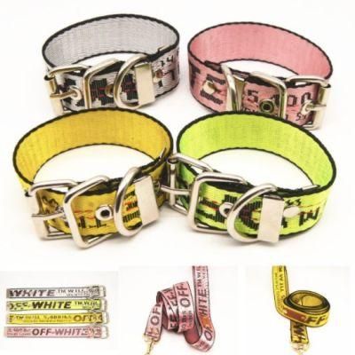 Factory Pet Collar and Leash Medium and Large Dogs Neckband Reflective Adjustable Nylon Dog Collar Pet Supplier