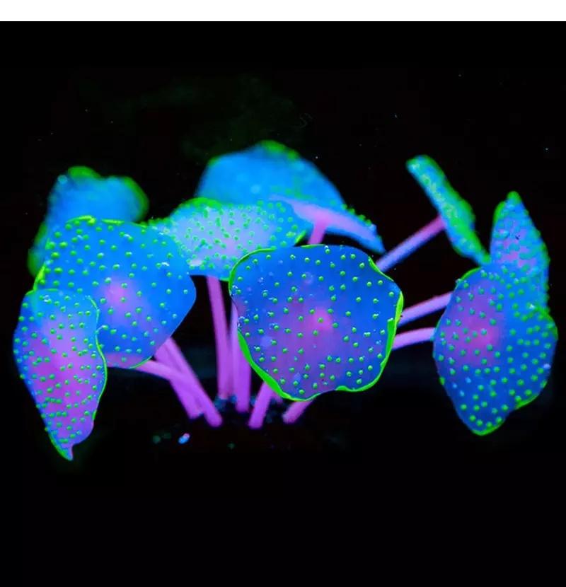 Wholesale Silicone Fluorescent Coral Decorative Landscape Aquarium Accessories